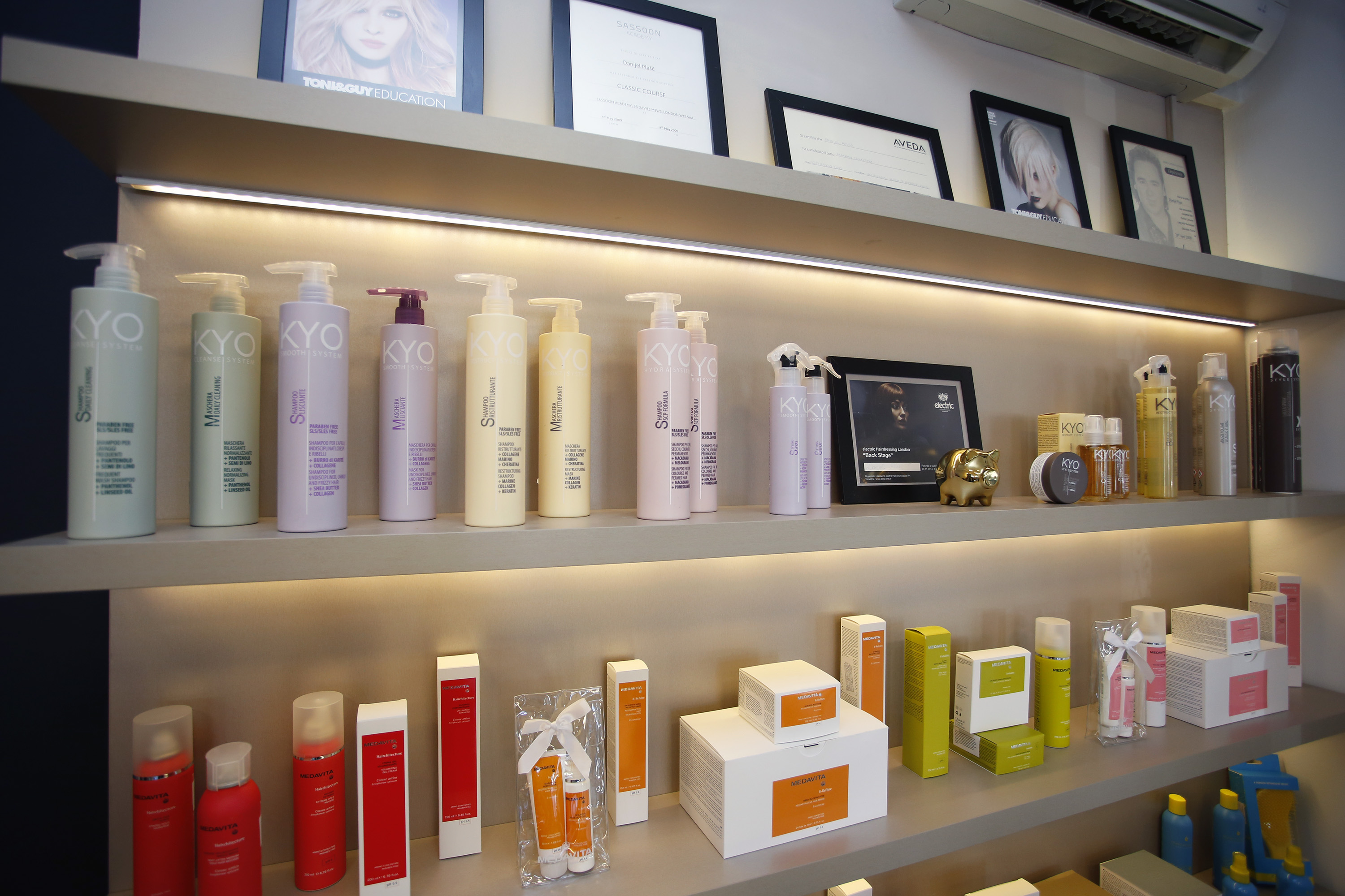 Otvorenje novog frizerskog salona Kyo Plasch Studio u Zelinskoj ulici. Na fotografiji: salon