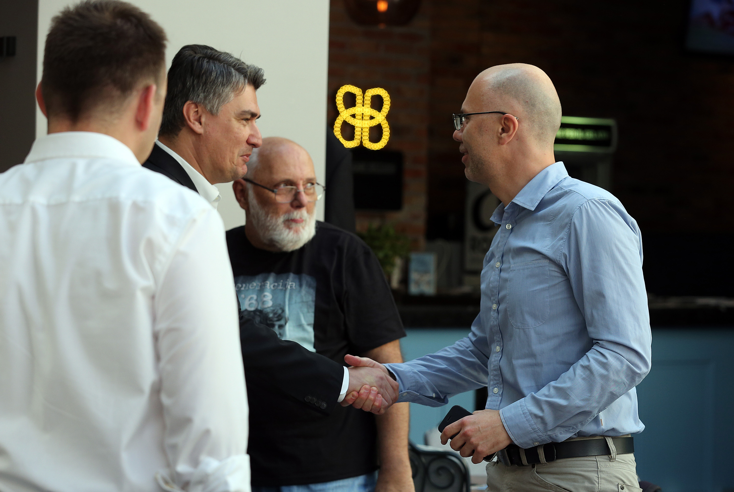 Zoran Milanović, Nenad Puhovski i Marin Blažević