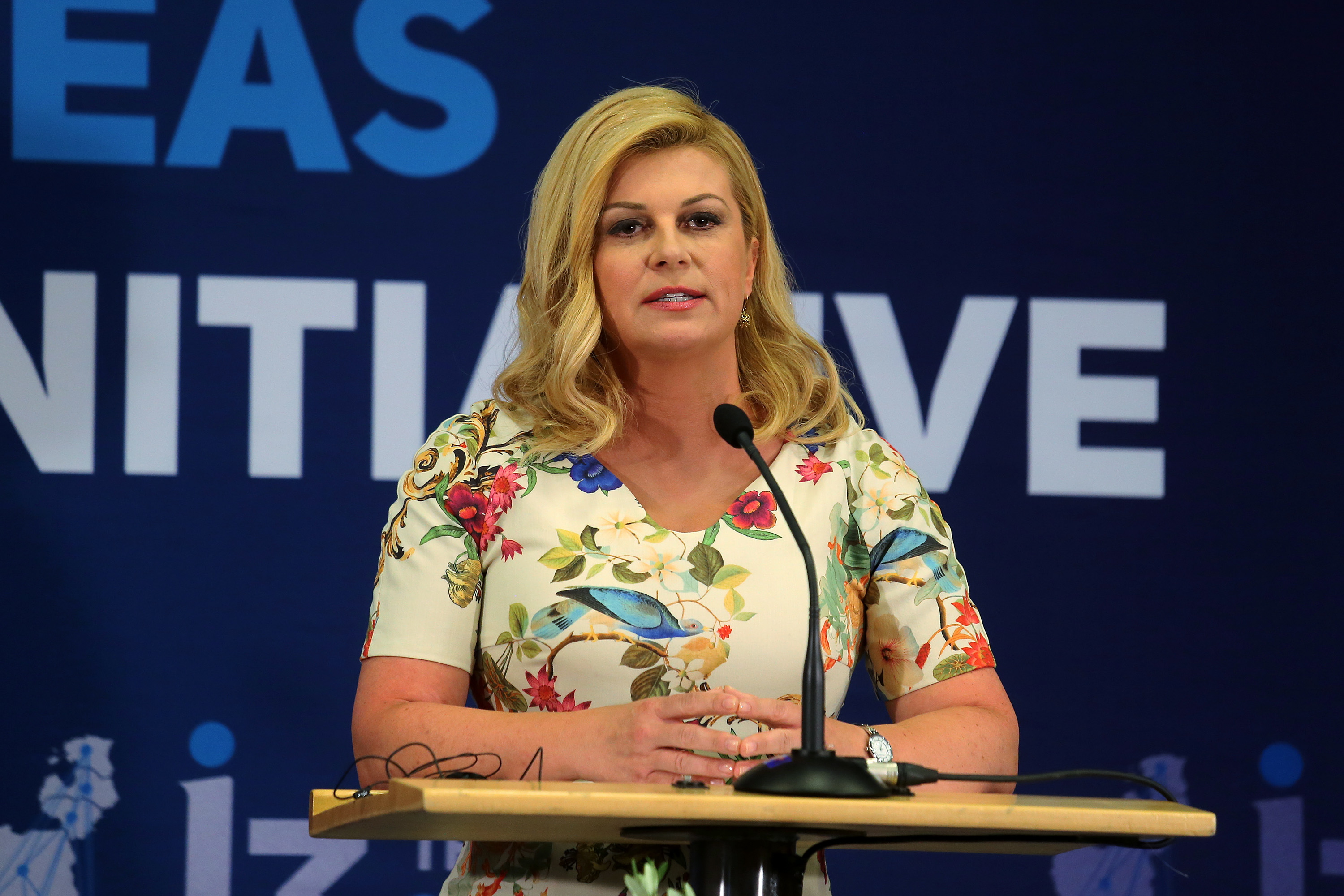 Na fotografiji: Kolinda Grabar Kitarović na Dubrovnik forumu 2016.