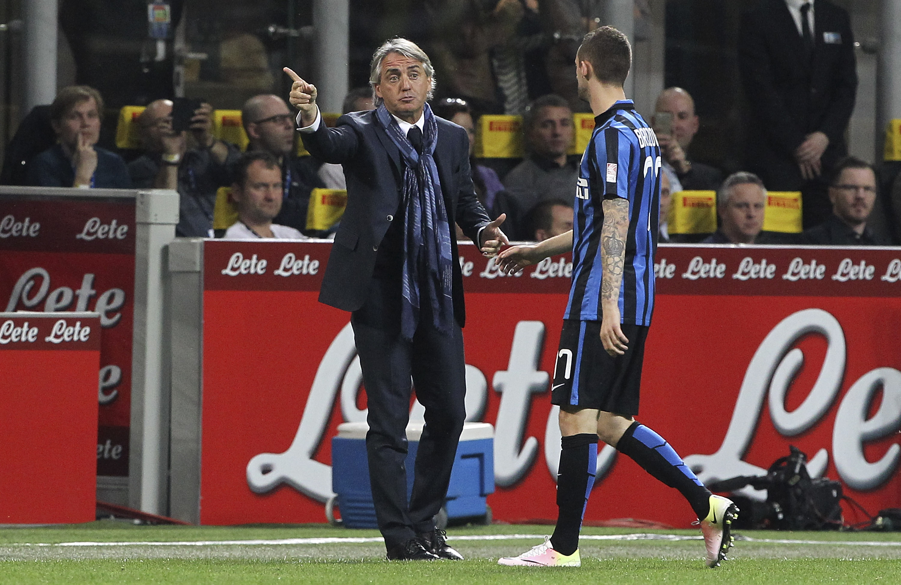 Roberto Mancini i Marcelo Brozović