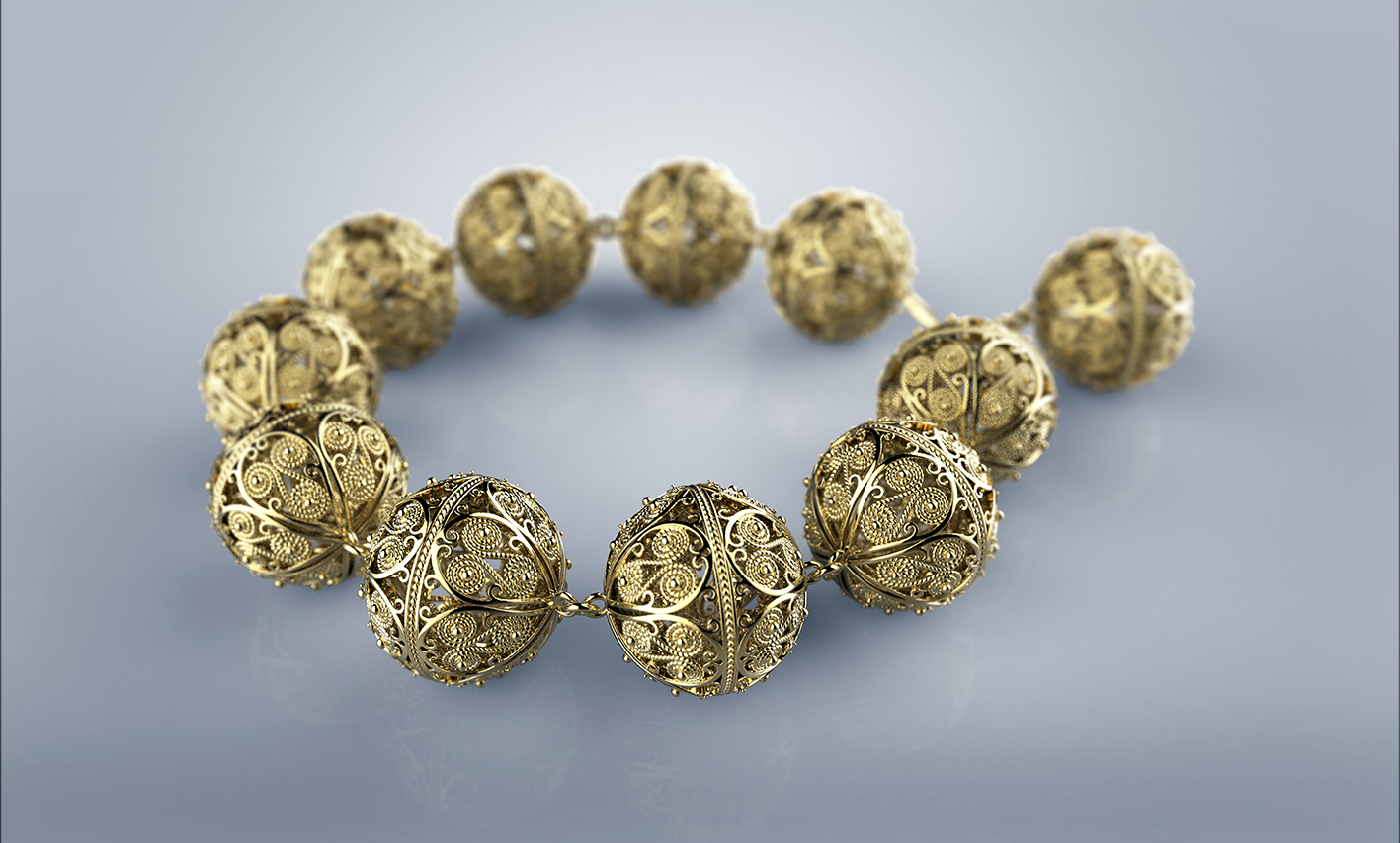 Srebrna narukvica iz linije botuni sa žutom pozlatom redovna cijena 1.720,00, cijena s popustom 860 kn, zlatarnice Zaks