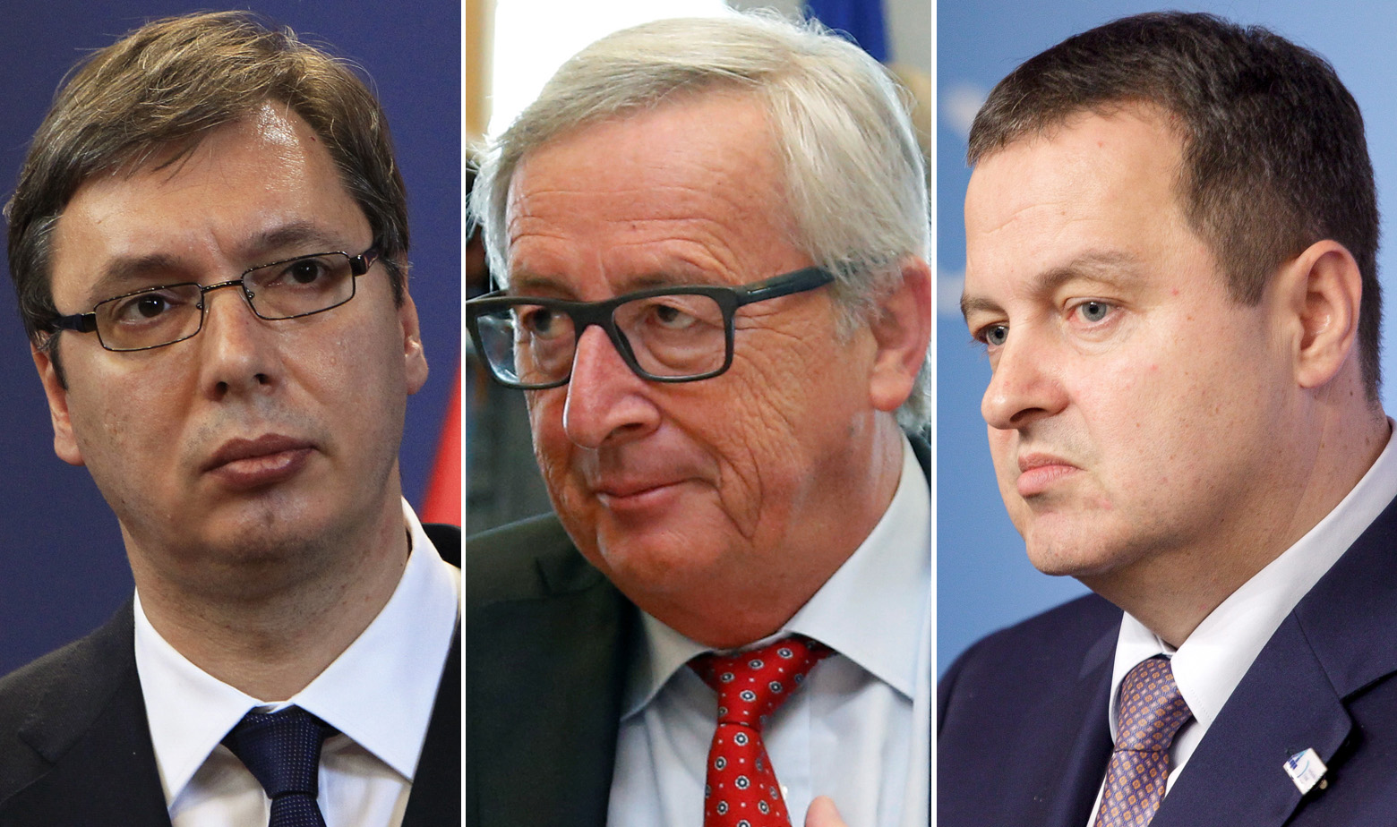 Vučić, Juncker, Dačić