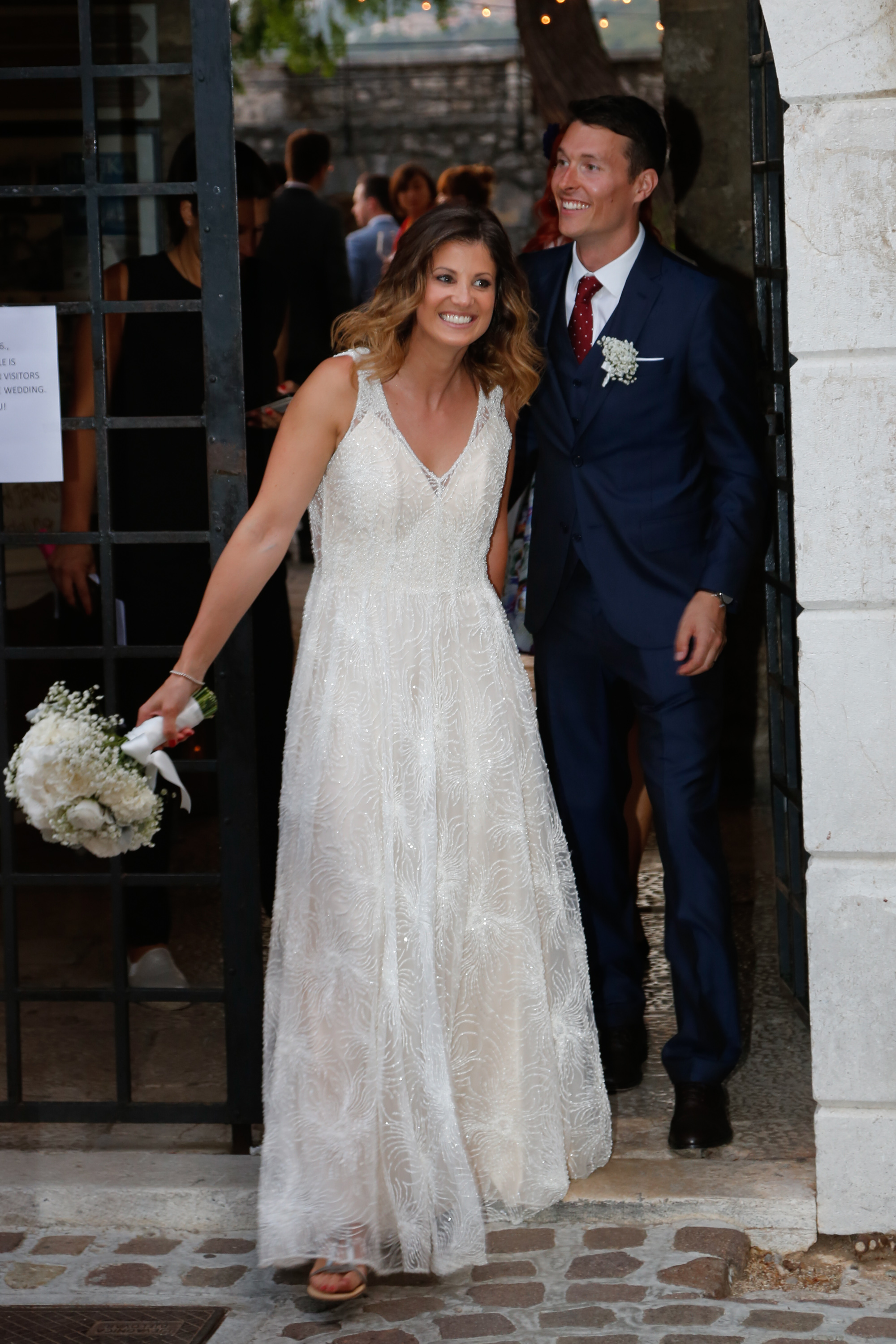 Na fotografiji: Ana Jelušić i Travis Black nakon vjenčanja 2016.