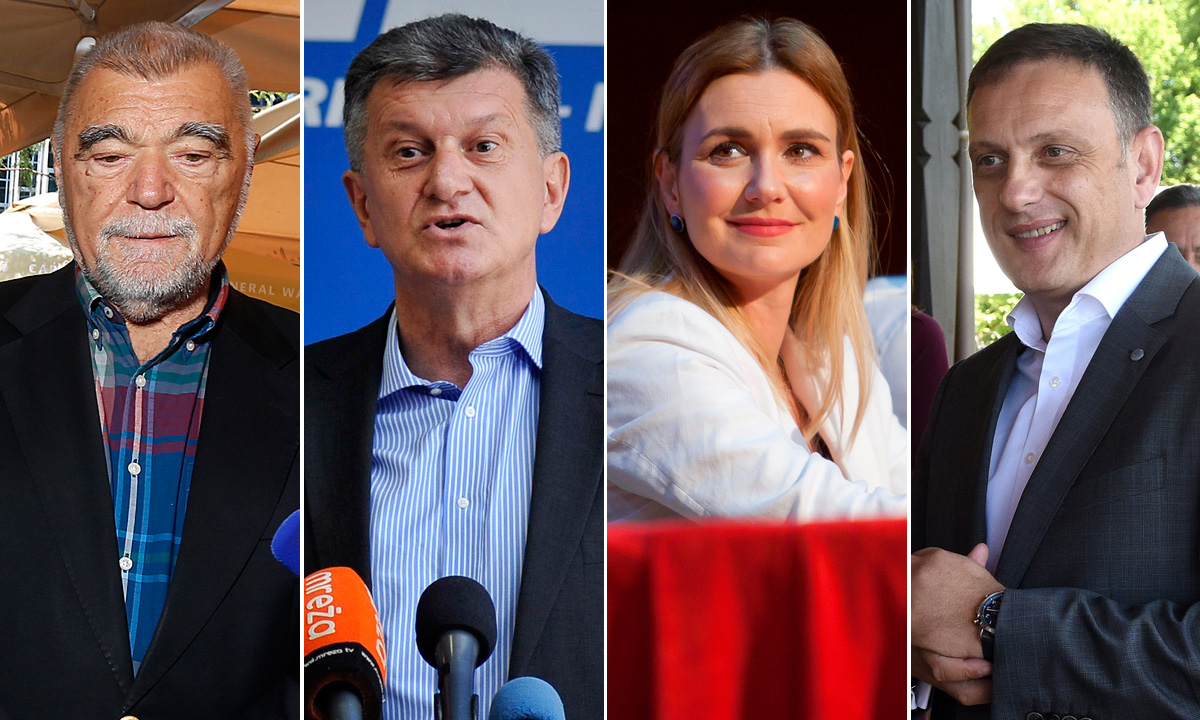 Stipe Mesić, Milan Kujundžić, Bruna Esih i Anton Kliman