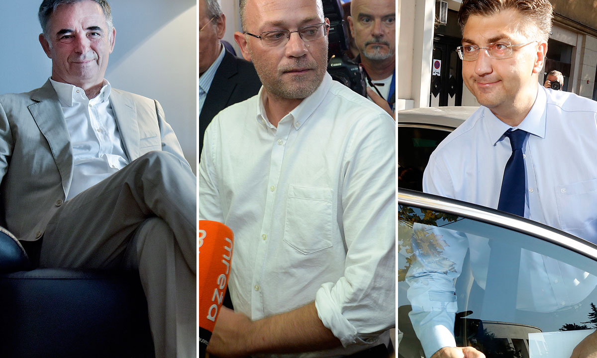 Milorad Pupovac, Zlatko Hasanbegović i Andrej Plenković