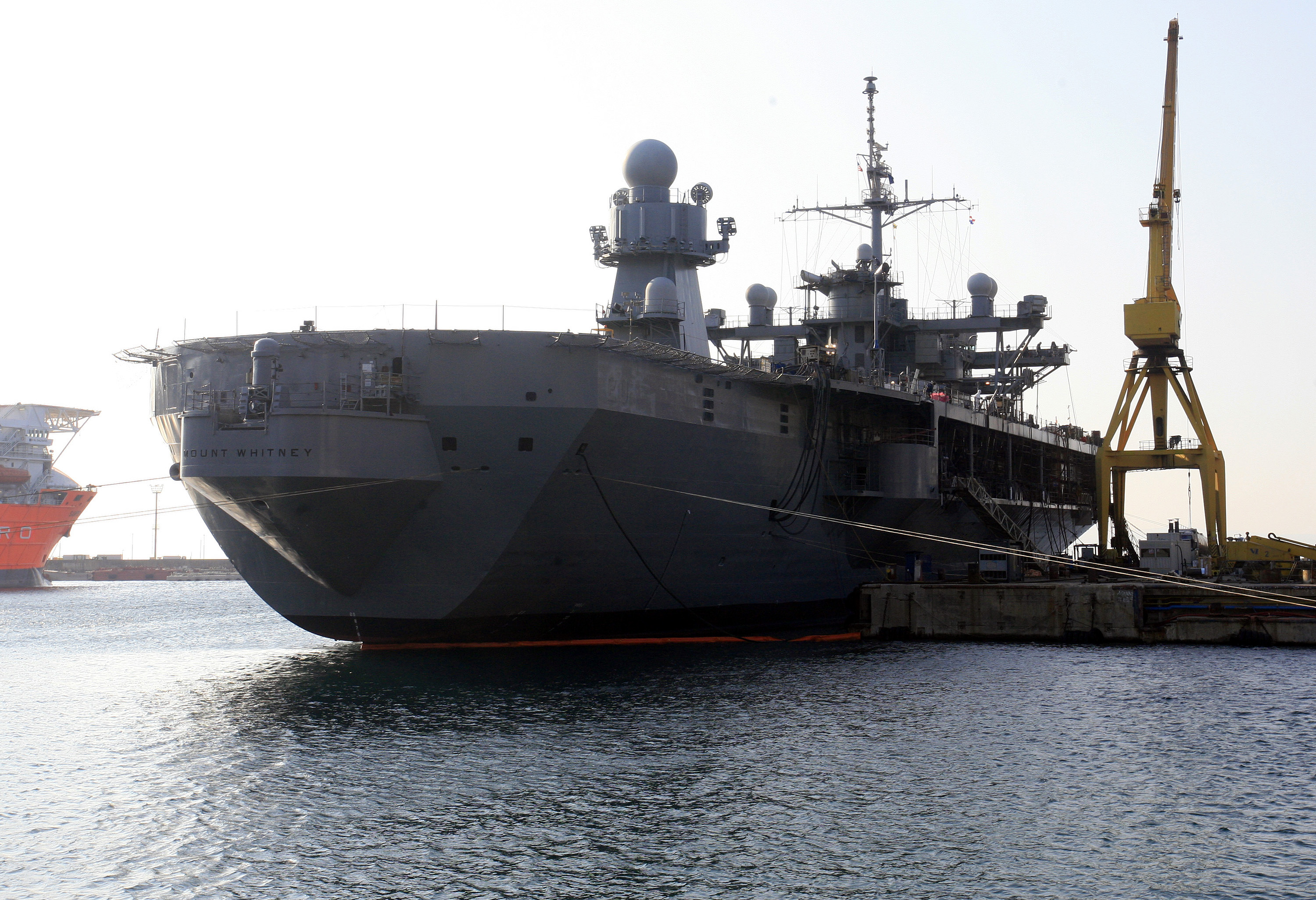 USS Mount Whitney u riječkom škveru prošle godine