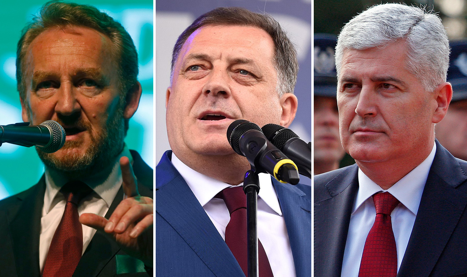 Bakir Izetbegović, Milorad Dodik i Dragan Čović