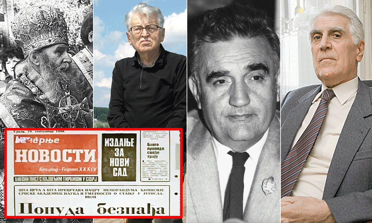 Patrijarh SPC-a, Dobrica Ćosić, Antonije Isaković i Vasilije Krestić