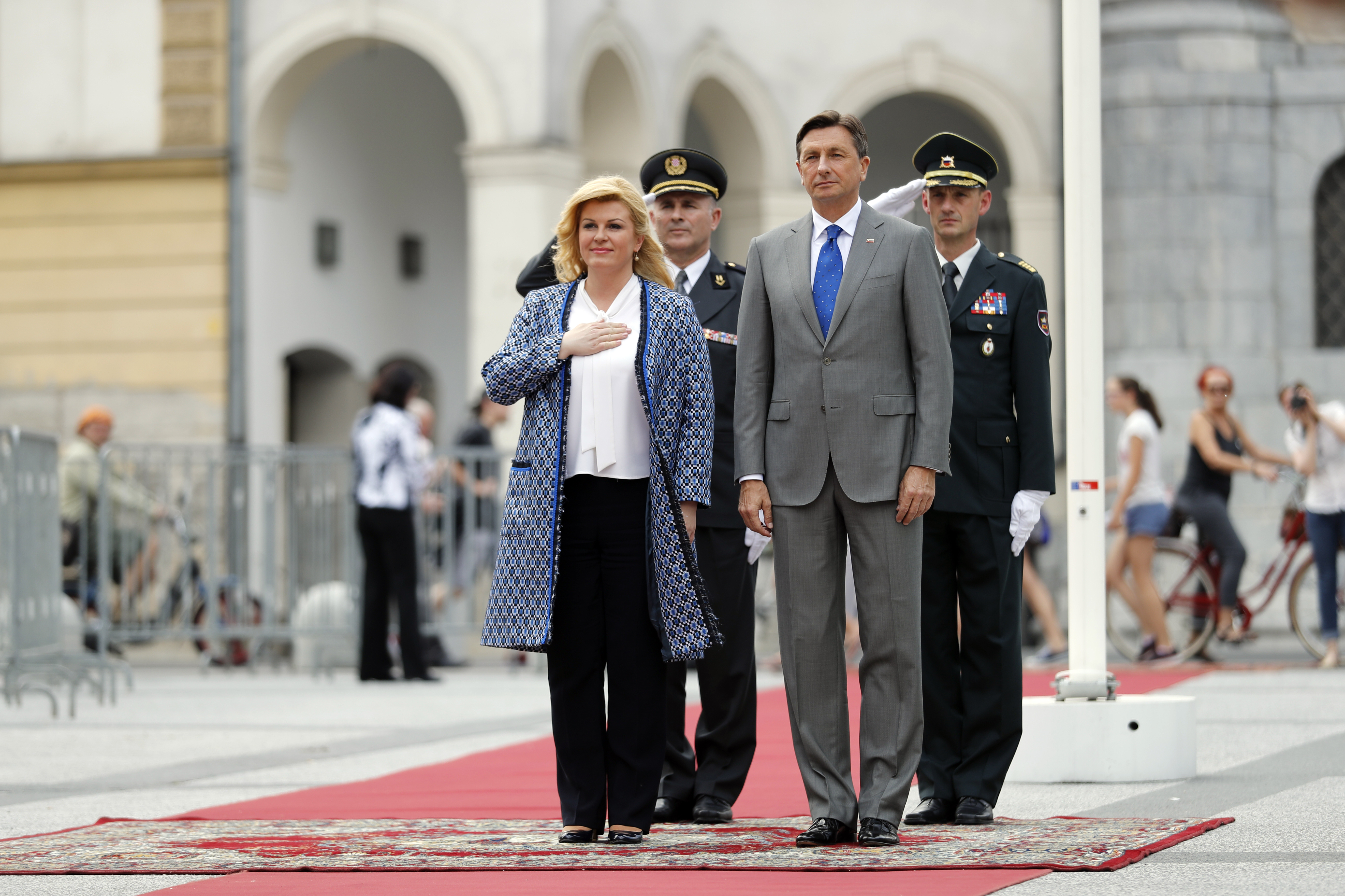 Kolinda Grabar Kitarović i Borut Pahor 
