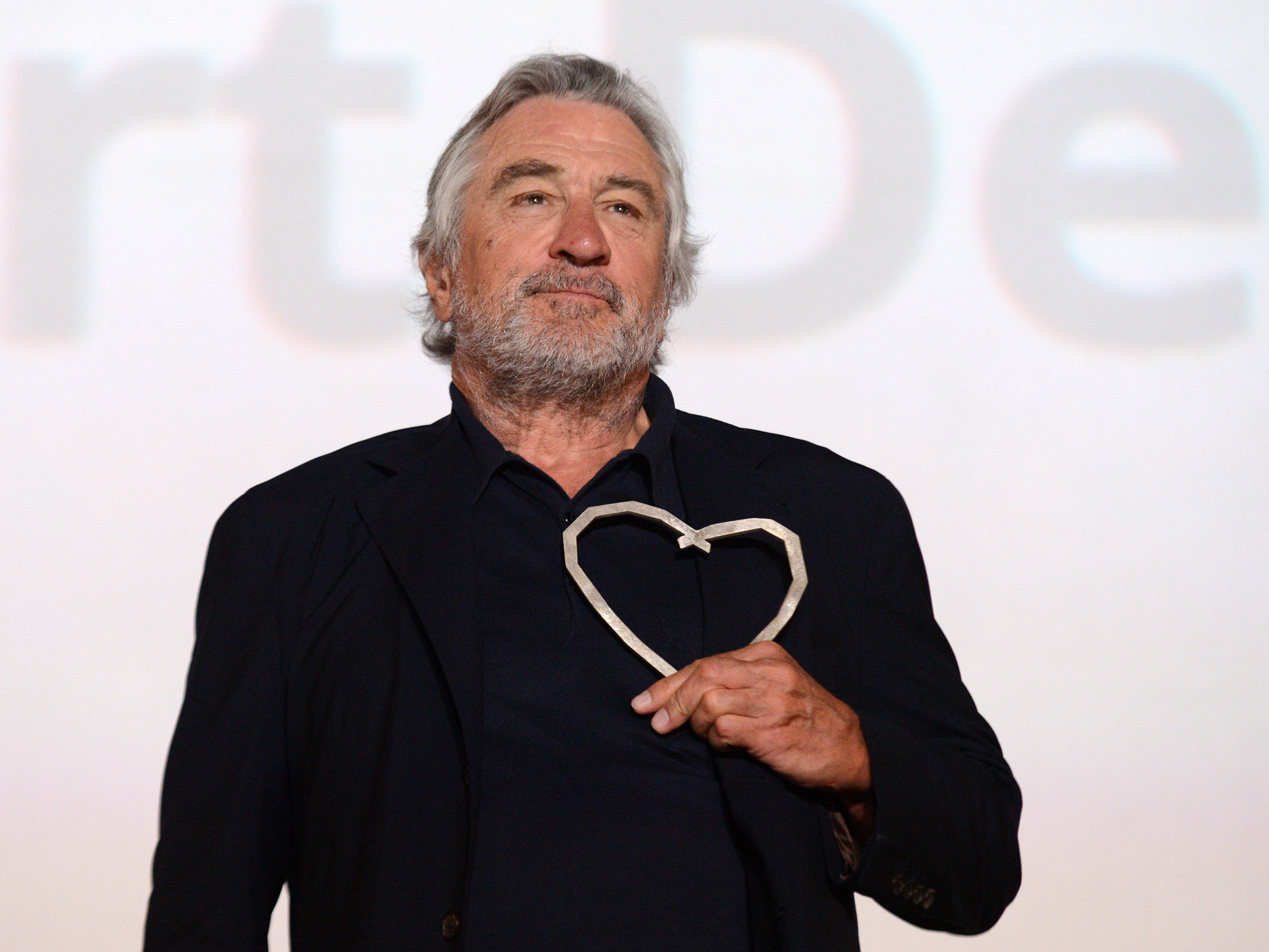 Sarajevo, 120816.
Open Air Cinema Sarajevo. 
Glumac Rober De Niro je na 22. SFF-u primio nagradu Srce Sarajeva za zivotno djelo.
Na fotografiji: Rober De Niro.
Foto: Denis Ruvic / CROPIX