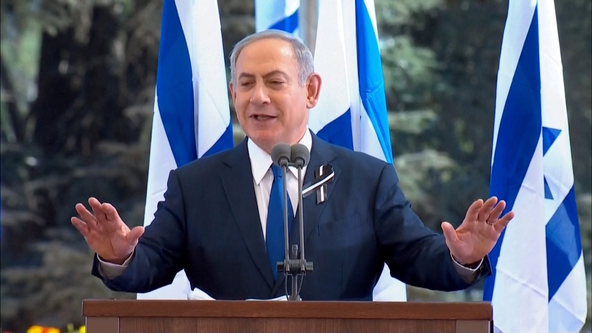Izraelski premijer Netanyahu govori na pogrebu bivšeg izraelskog predsjednika Shimona Peresa