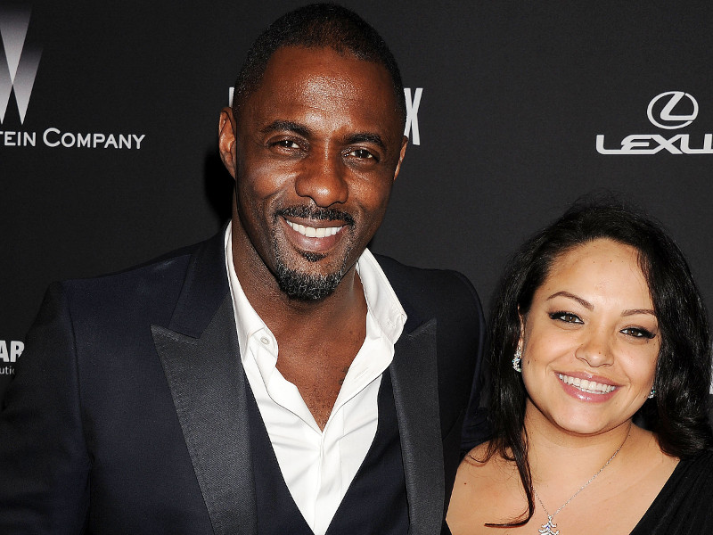 BEVERLY HILLS, CA- JANUARY 12: Actor Idris Elba (L) and Naiyana Garth attend The Weinstein Company & Netflix 2014 Golden Globes After Party held at The Beverly Hilton Hotel on January 12, 2014 in Beverly Hills, California.
