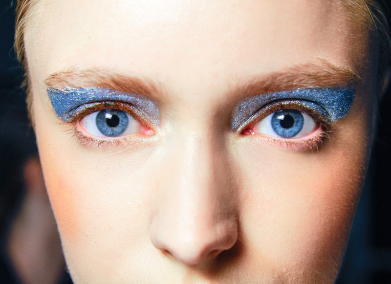 Sept. 26, 2015 - Milan, ITALY - Leitmotiv. BEAUTY EYES MOUTHS MODEL ON BACKSTAGE, MILAN FASHION WEEK 2016 WOMEN READY TO WEAR FOR SPRING SUMMER, RTW, PRET A PORTER,  FRƒÇÔøΩƒπ‚ÄúHLING FRUEHLING SOMMER, MAILAND, MILANO.MILPAPSS16BACK, Image: 263614265, License: Rights-managed, Restrictions: * Austria Rights Out *, Model Release: no, Credit line: Profimedia, Zuma Press - Archives