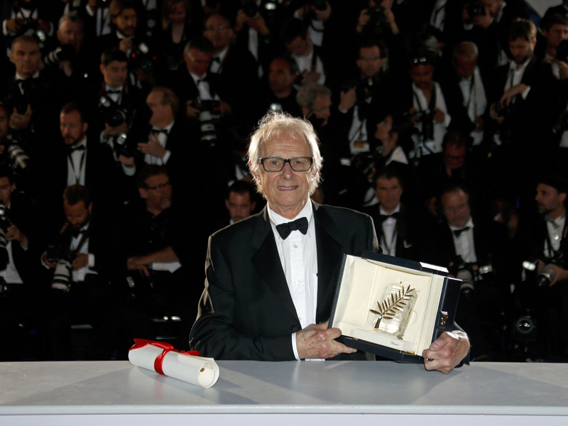 Director Ken Loach, Palme d'Or award winner for his film 