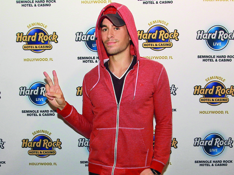 Enrique Iglesias performs with Pitbull during a VIP Private show at Seminole Hard Rock Hotel & Casino in Hollywood, FL.
      