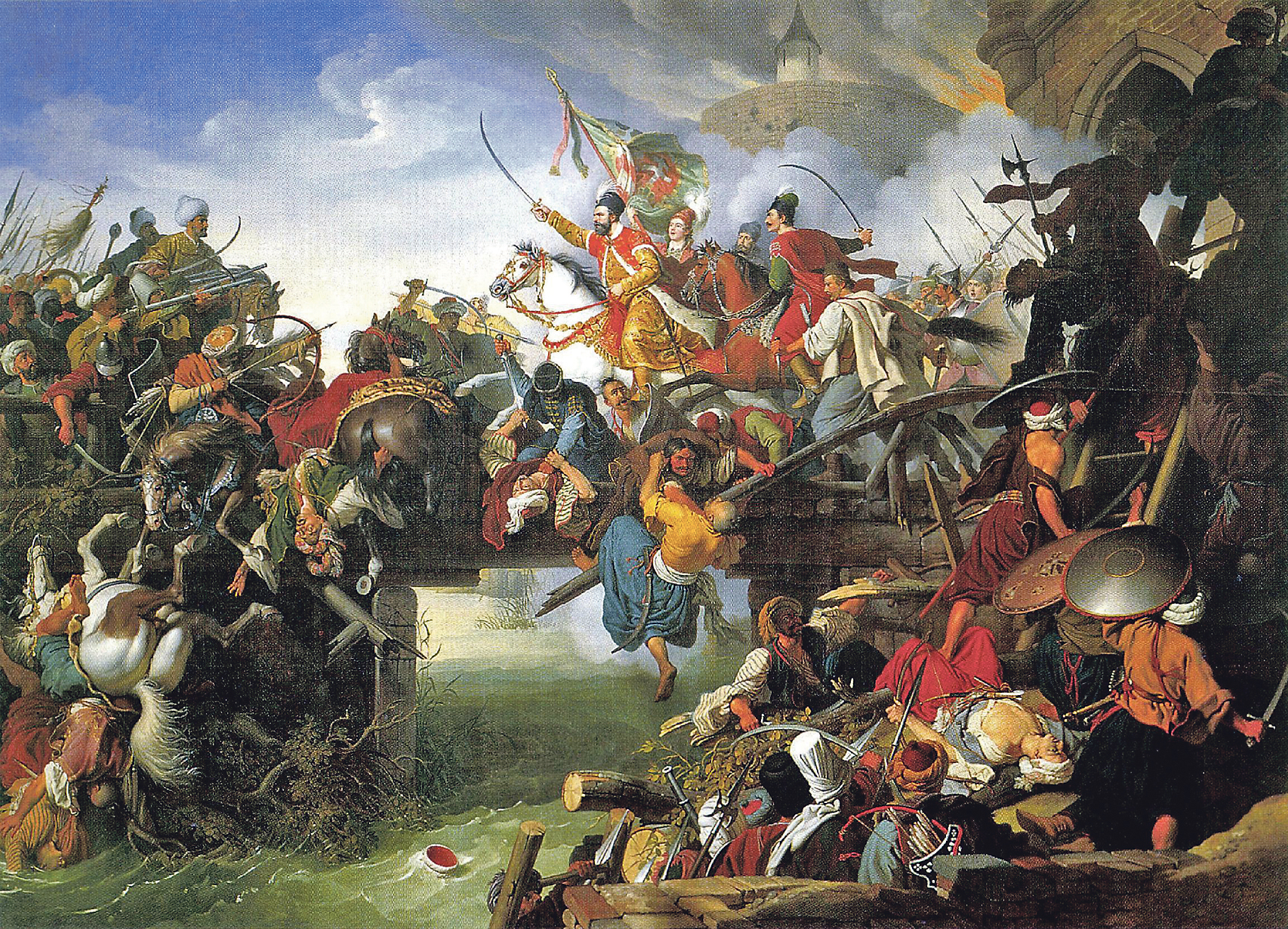 Prikaz Sigetske bitke njemačko-austrijskog slikara Johanna Petera Kraffta