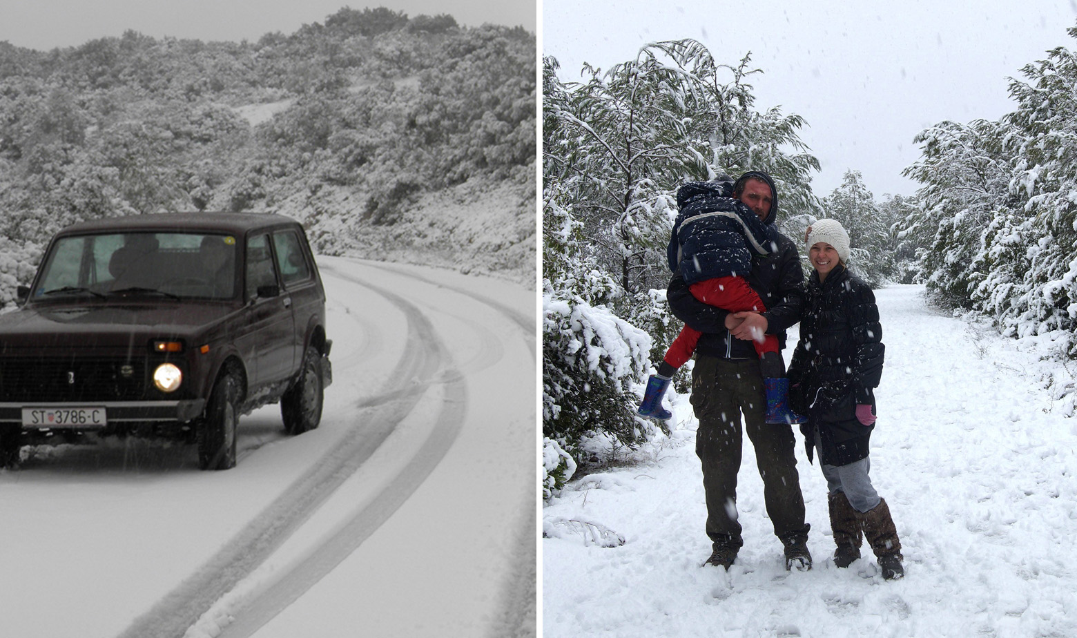 S lijeve strane otok Vis, s desne Korčula