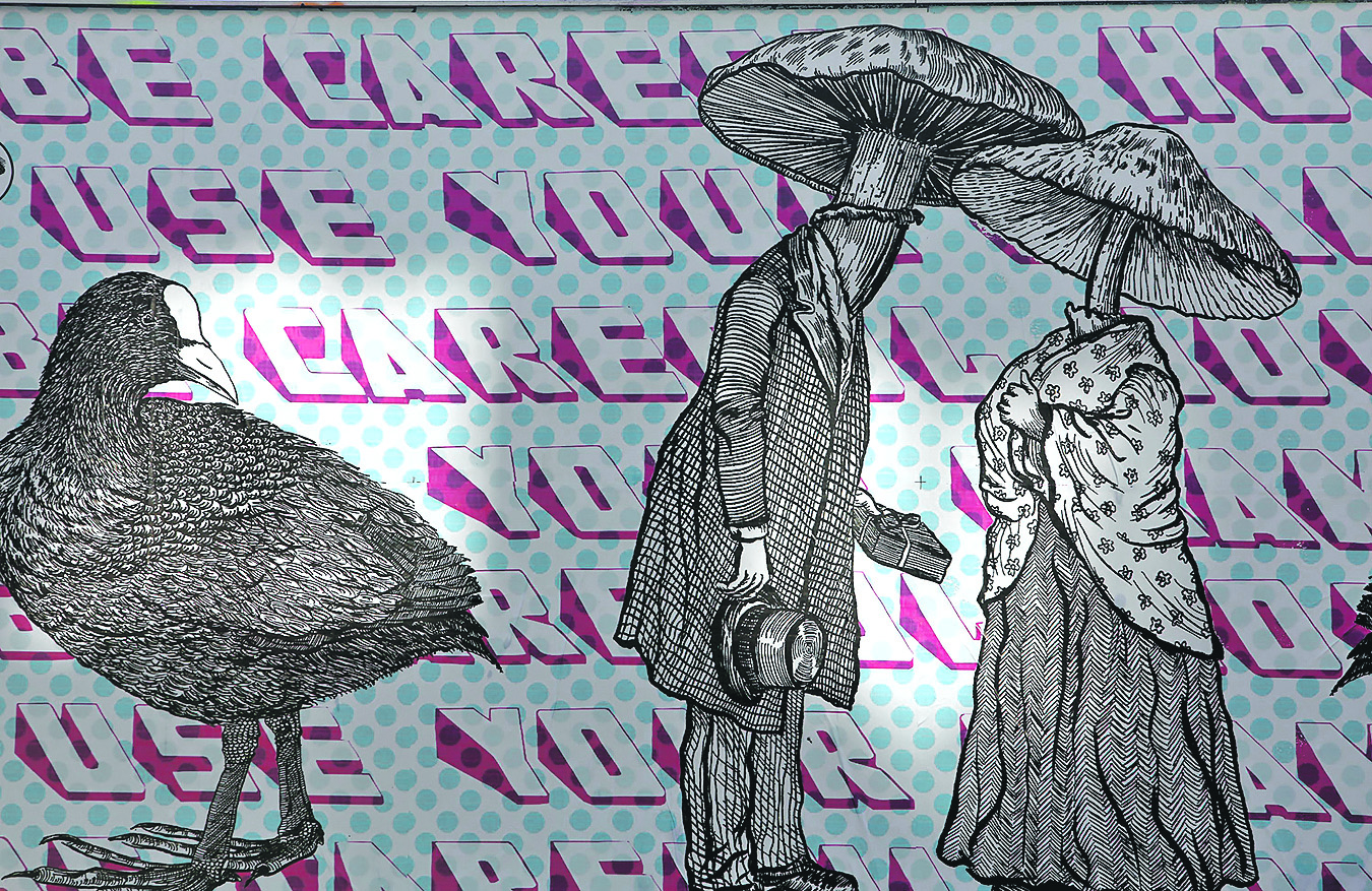 Oko: crtež je crno-bijeli, vrlo precizan, detaljan i figurativan