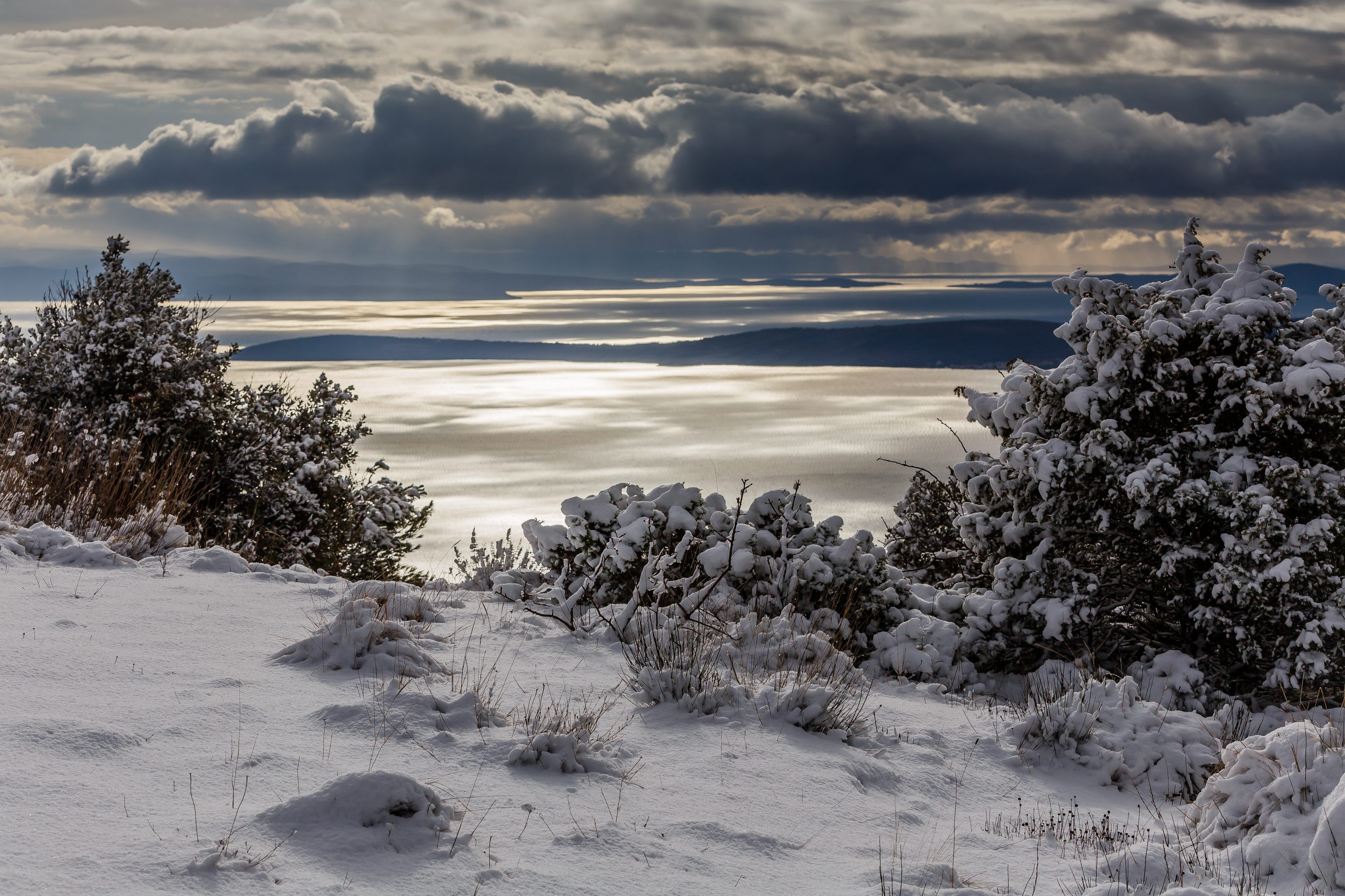 prizor snimljen na planinskom prijevoju Malačka
