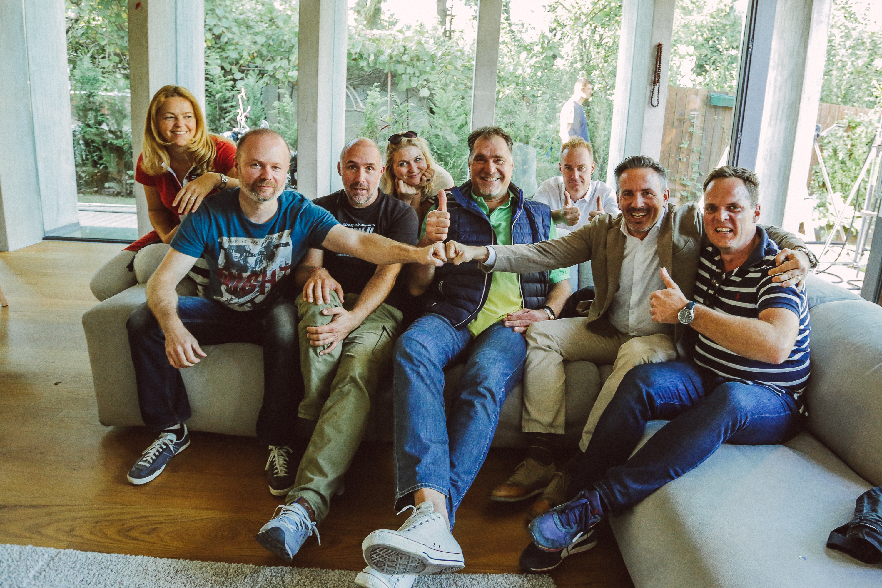 Real grupa na snimanju kampanje za Lidl Litvu