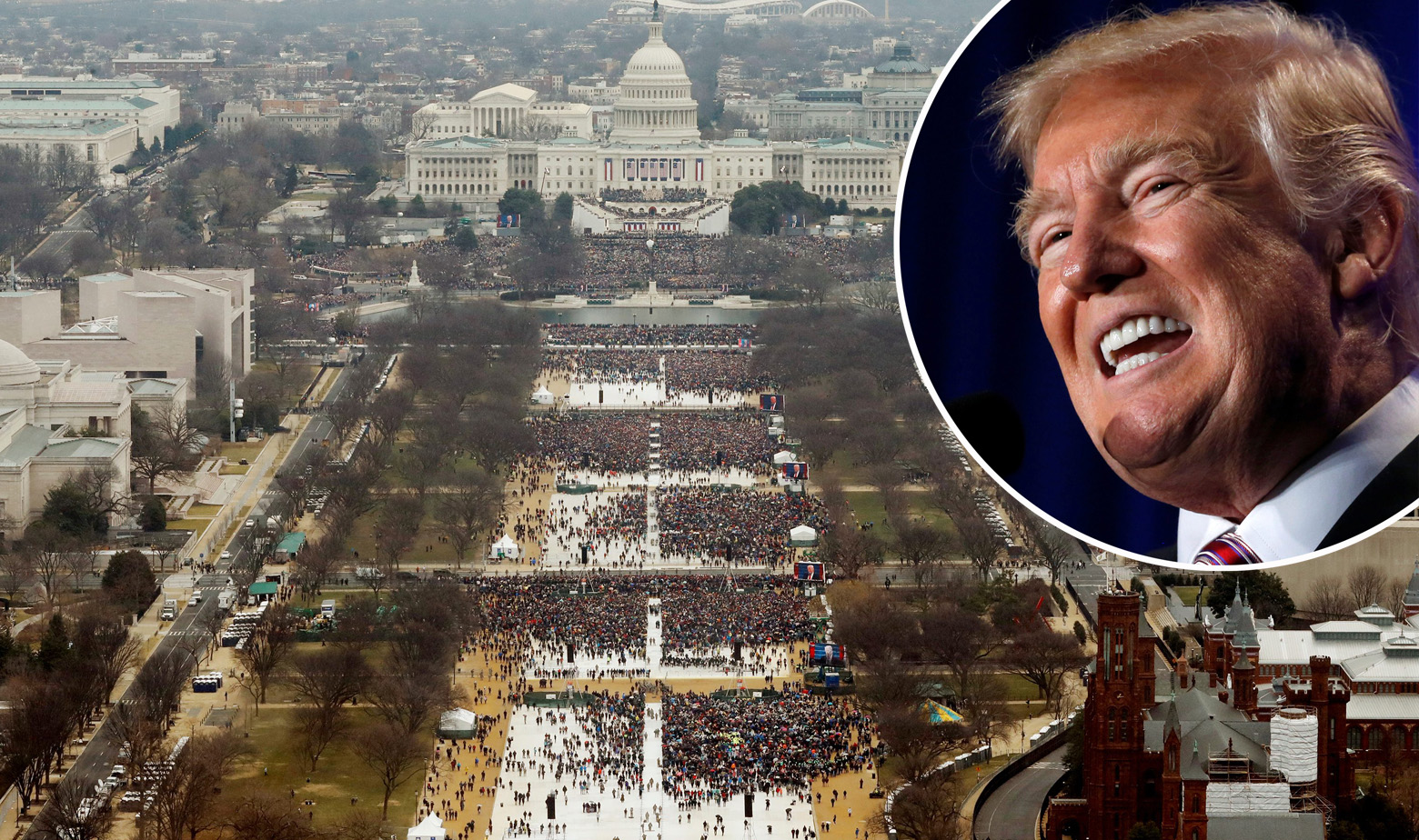 Washington Mall na dan inauguracije Donalda Trumpa