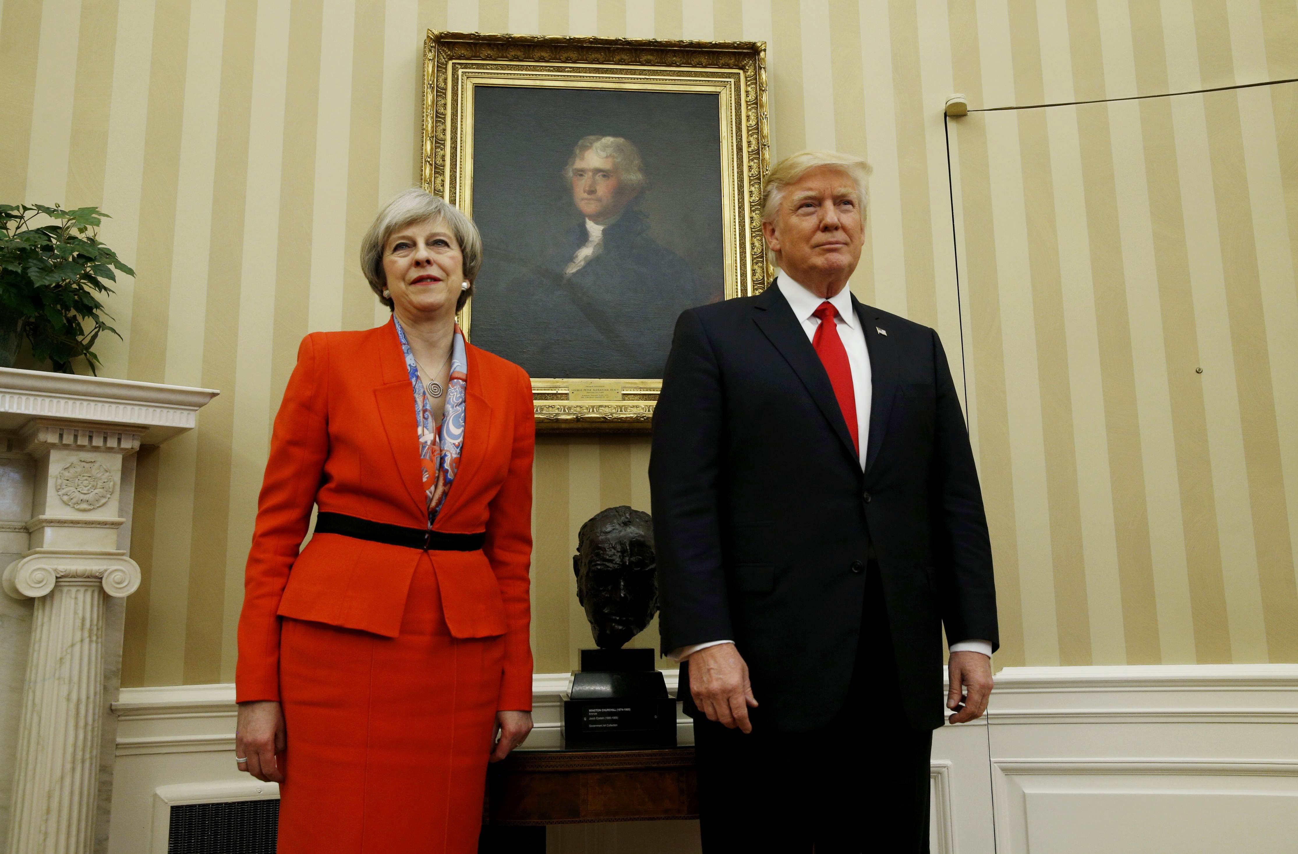 Theresa May i Donald Trump