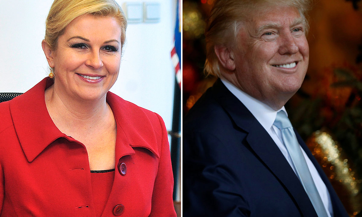 Kolinda Grabar Kitarović i Donald Trump