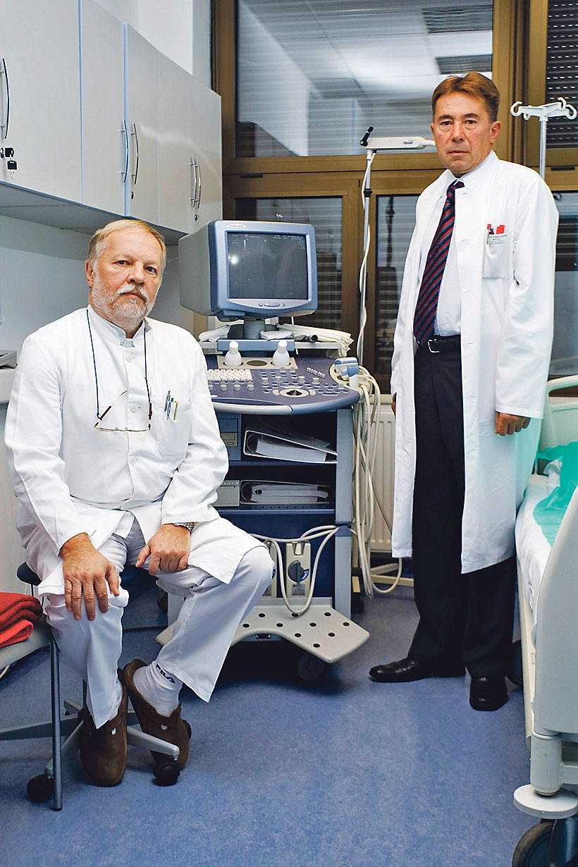 Stjepko Pleština, predsjednik Povjerenstva za lijekove HZZO-a i pročelnik Klinike za onkologiju KBC-a Zagreb (desno)