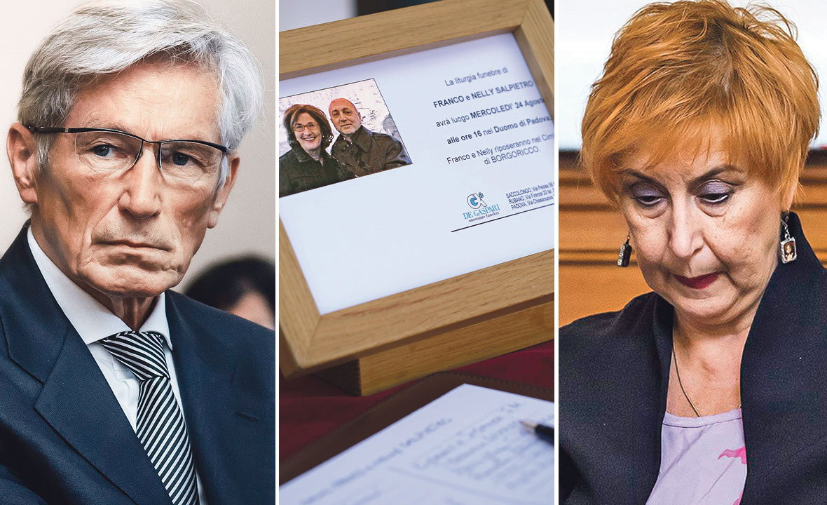 Tomislav Horvatinčić (lijevo), sutkinja Maja Šupe (desno), u sredini poginuli talijanski bračni par