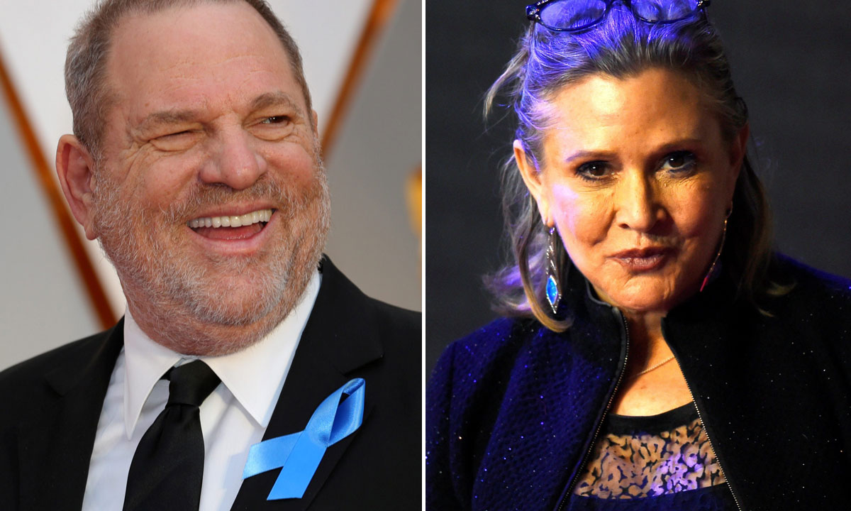 Harvey Weinstein i Carrie Fisher