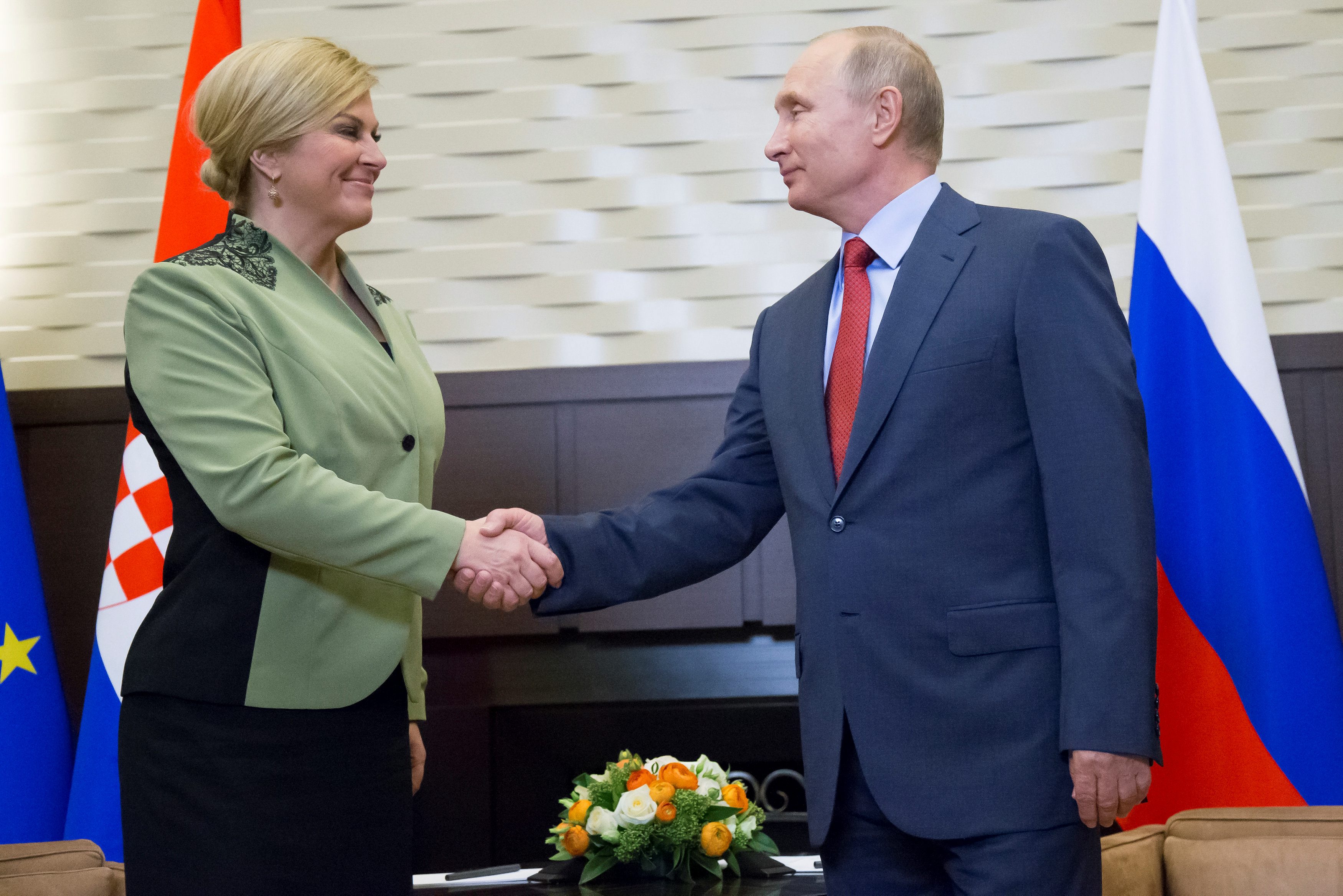 Kolinda Grabar Kitarović i Vladimir Putin