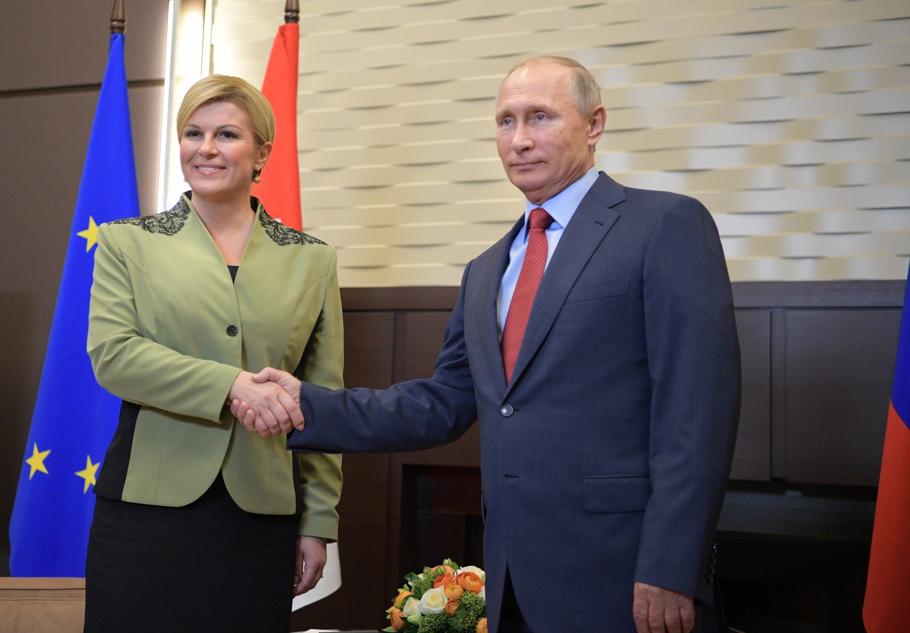 Kolinda Grabar Kitarović i Vladimir Putin