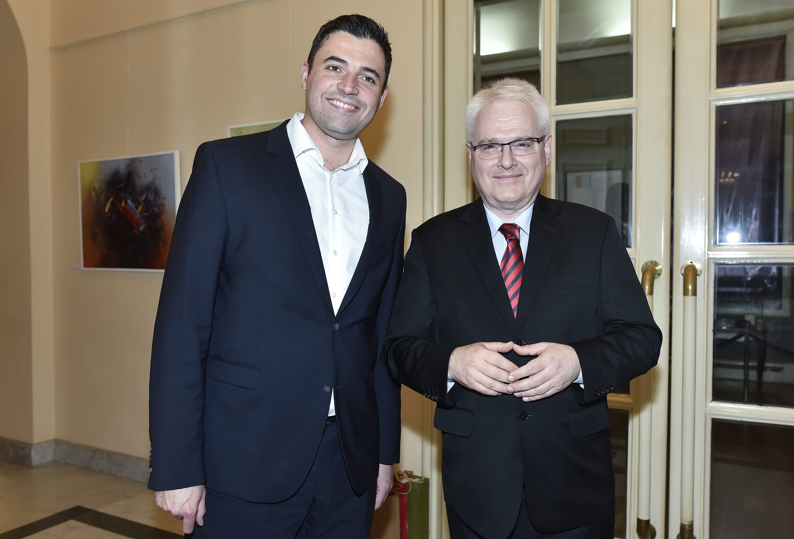 Na fotografiji: Davor Bernardić, Ivo Josipović