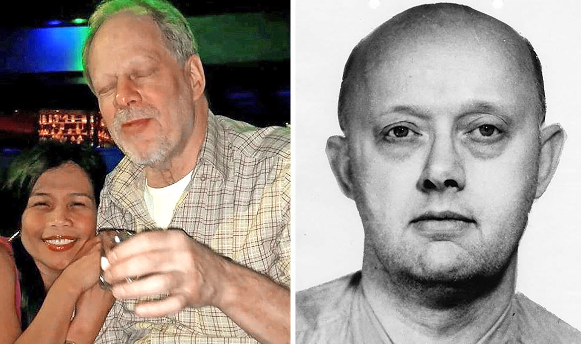 Marilou Danley i Stephen Paddock (lijevo); Benjamin Hoskins Paddock