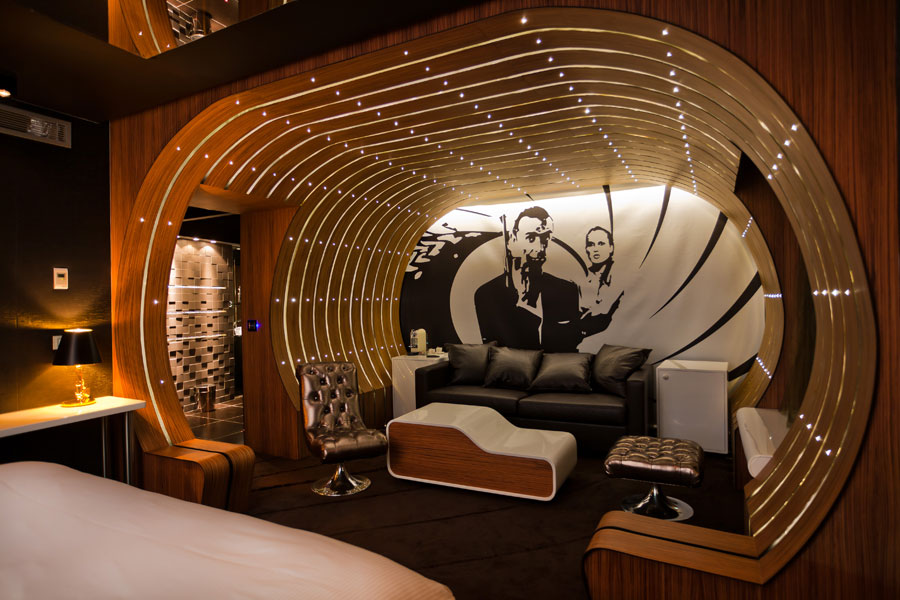 Interijer jedne od soba u The Seven Hotelu u Parizu