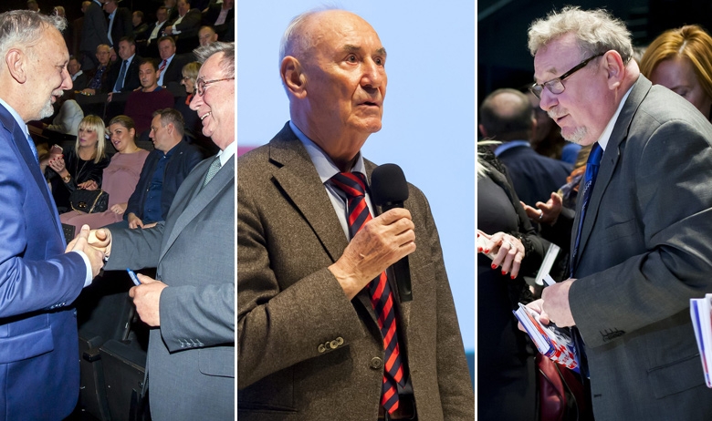 Davor Božinović i Dražen Budiša, Franjo Gregurić, Vladimir Šeks