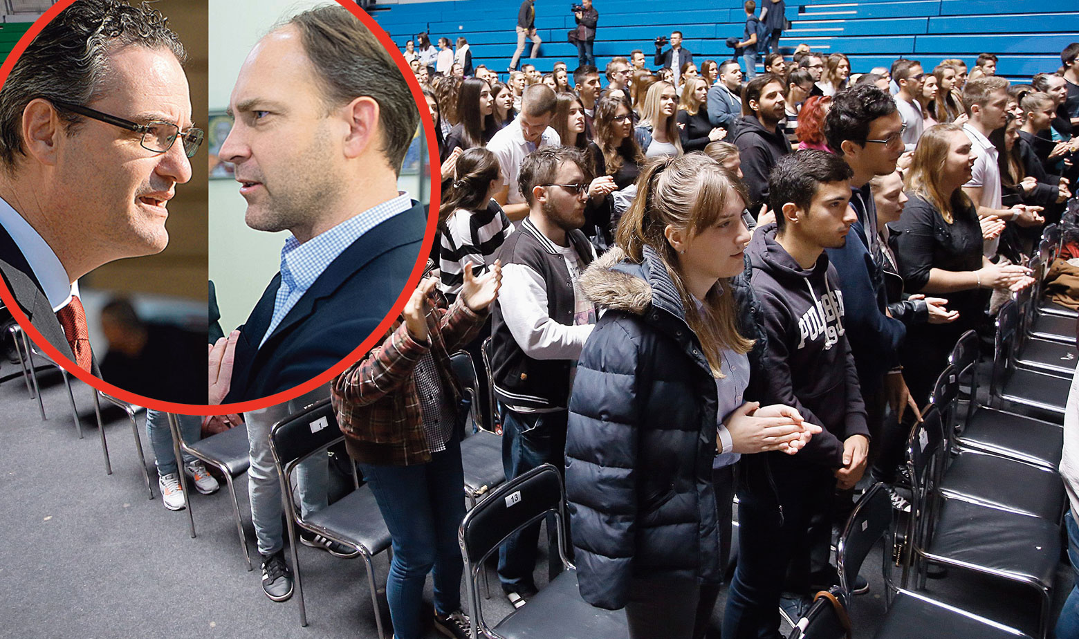 U krugu: Stjepo Bartulica i Vice Batarelo