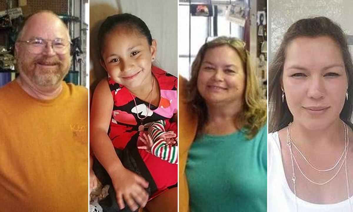 Bryan Holcombe, Emily Garza, Karla Holcombe, Joann Ward