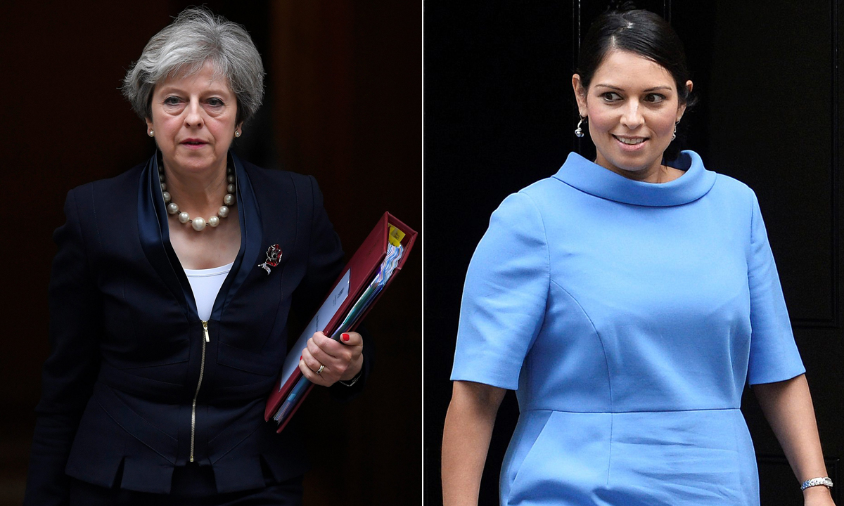 Theresa May i Priti Patel