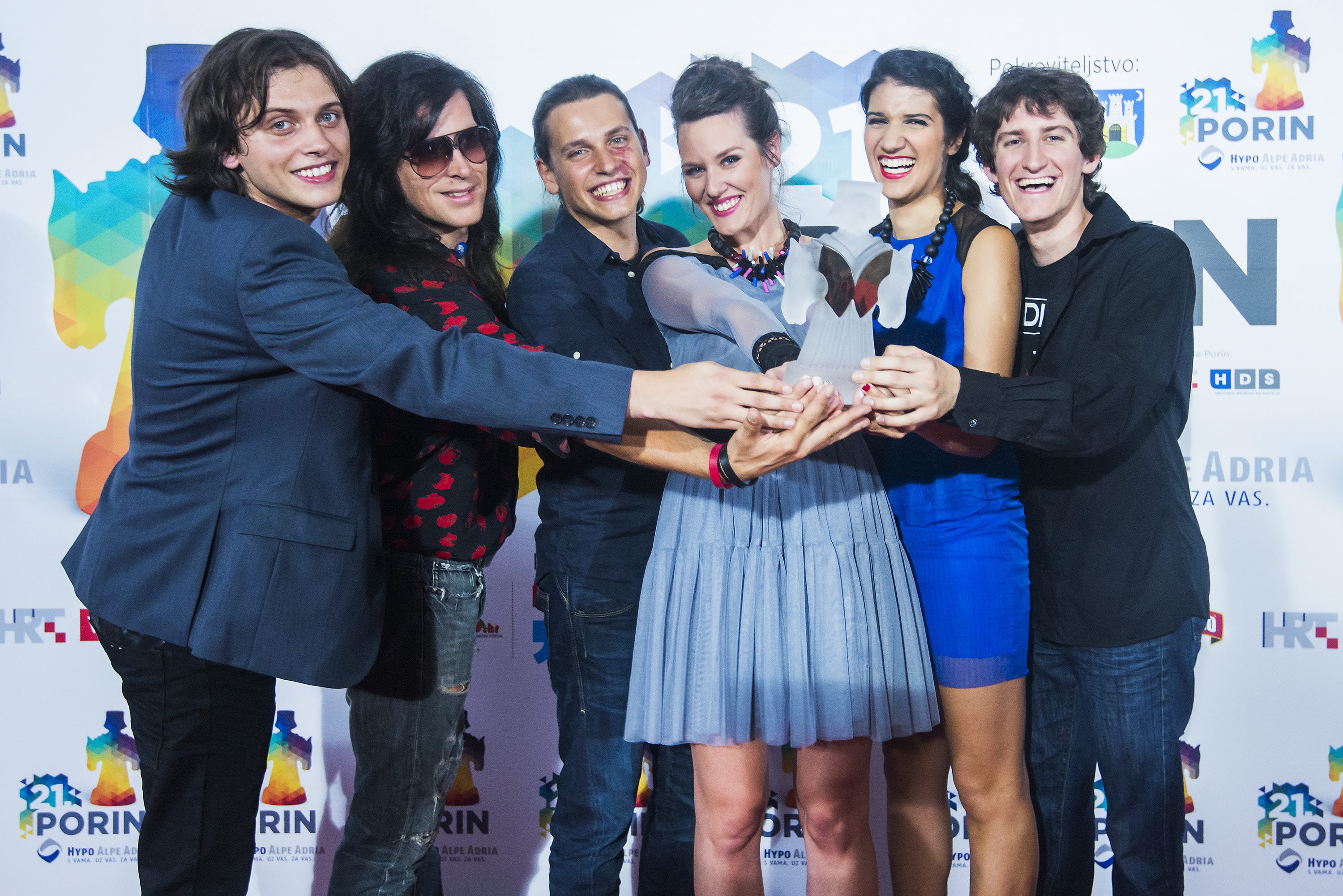 Silente s osvojenim Porinom 2014.