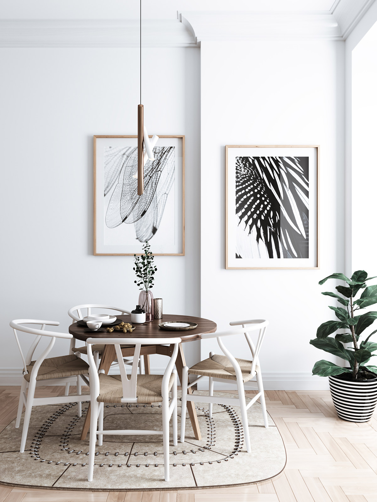 artistic-minimalist-dining-room