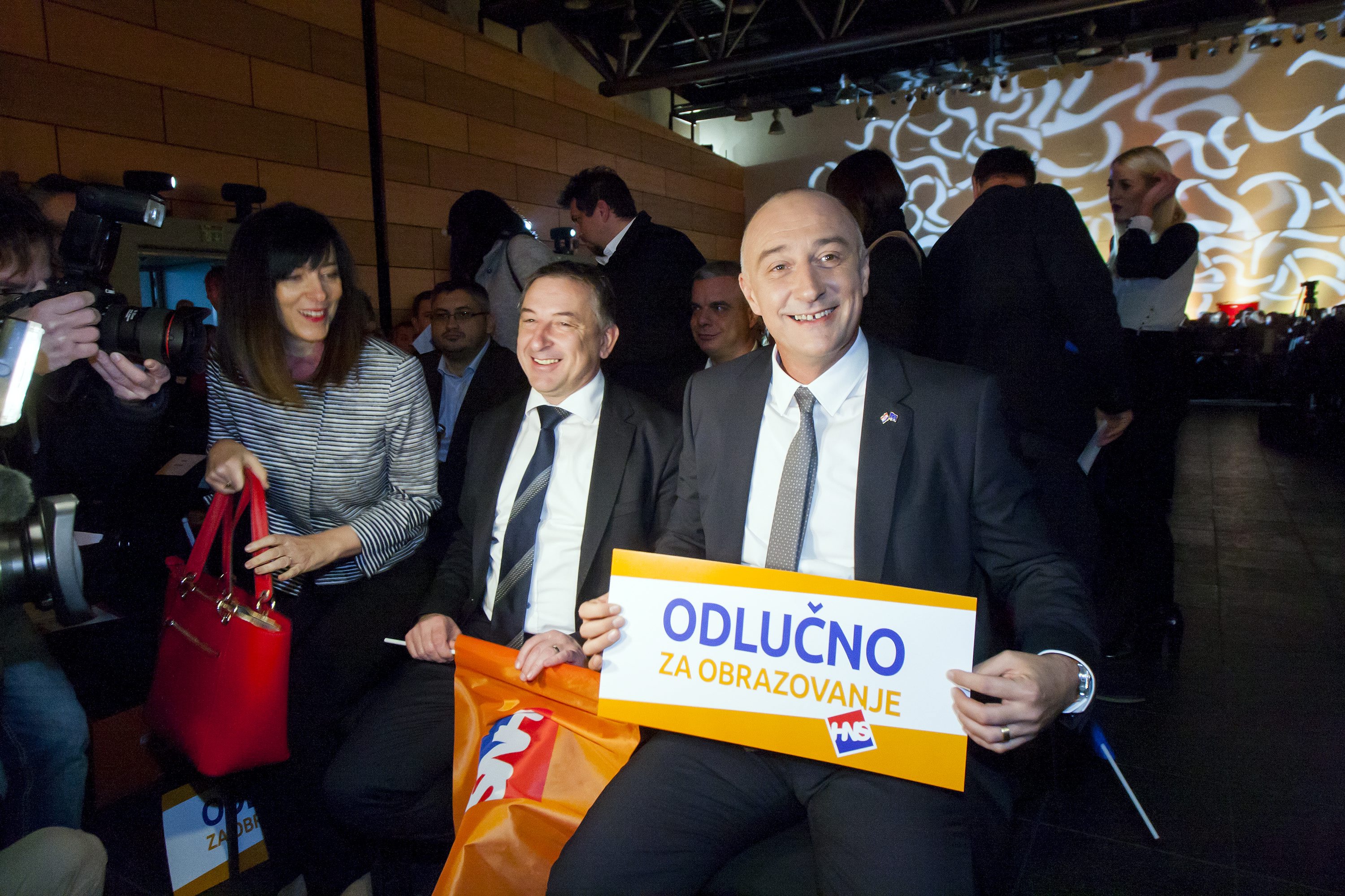 Na fotografiji: Blaženka Divjak, Predrag Štromar, Ivan Vrdoljak