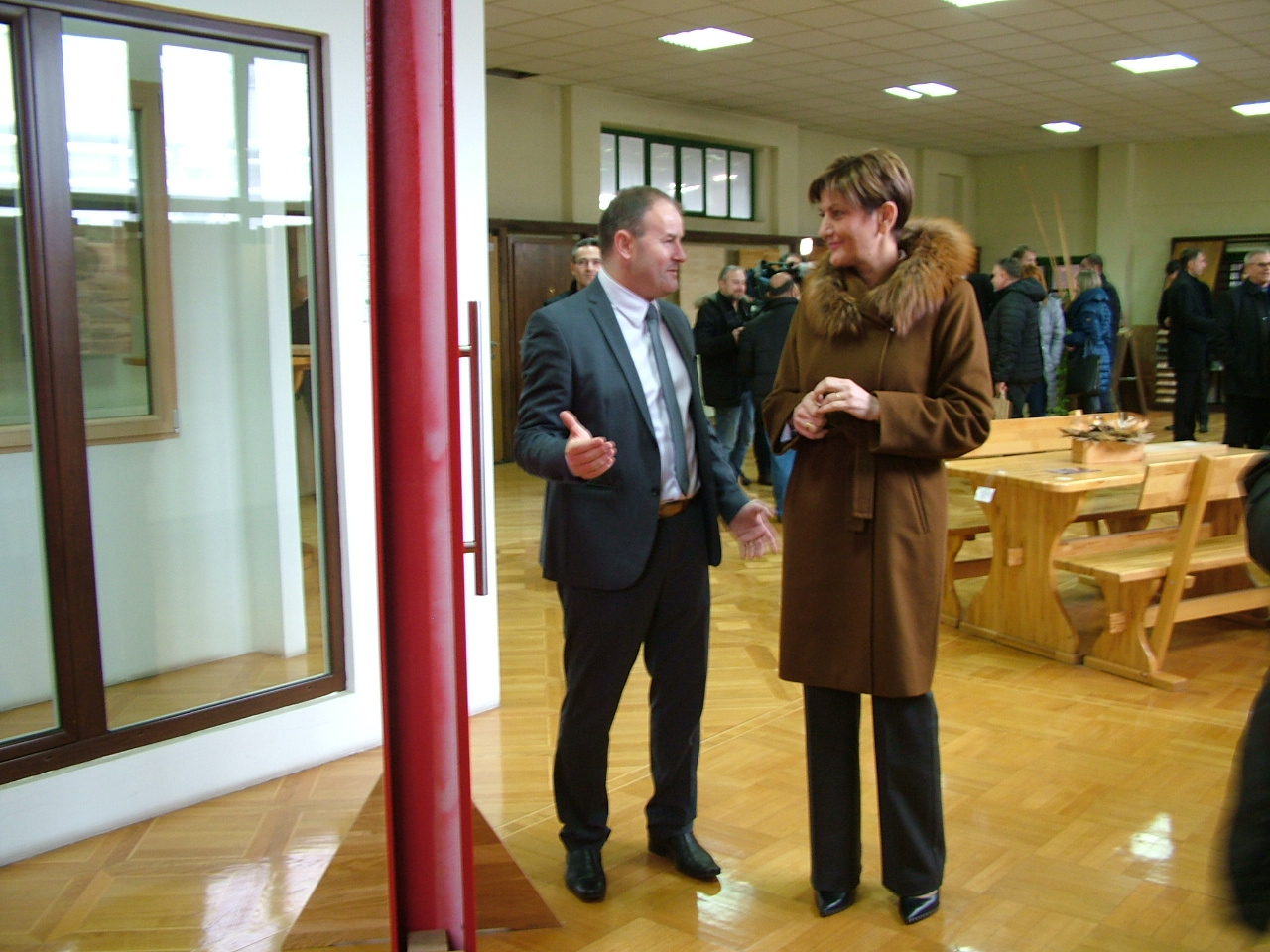 Josip Faletar, predsjednik Uprave Spačve, i ministrica gospodarstva Martina Dalić