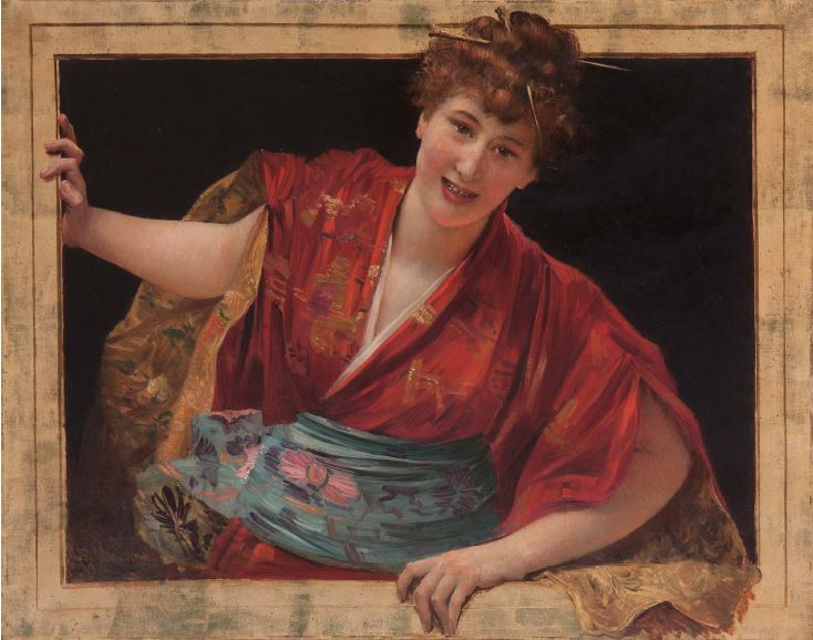 Paul Andrez/Vlaho Bukovac (1855.-1922.): Fantasie ulje/platno 72,5 x 92 cm