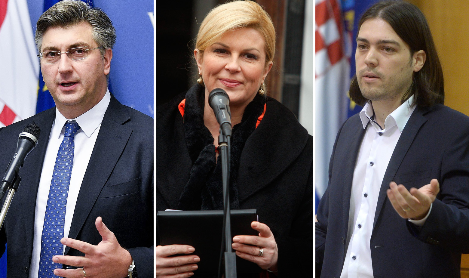 Plenković, Kitarović, Sinčić