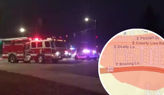 U krugu je područje za koje policija upozorava da je opasno i moli građane da se udalje