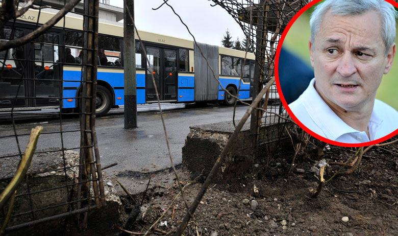 Autobusna stanica u Aleji Bologne gdje je detonirala eksplozivna naprava/Vojislav Blažević