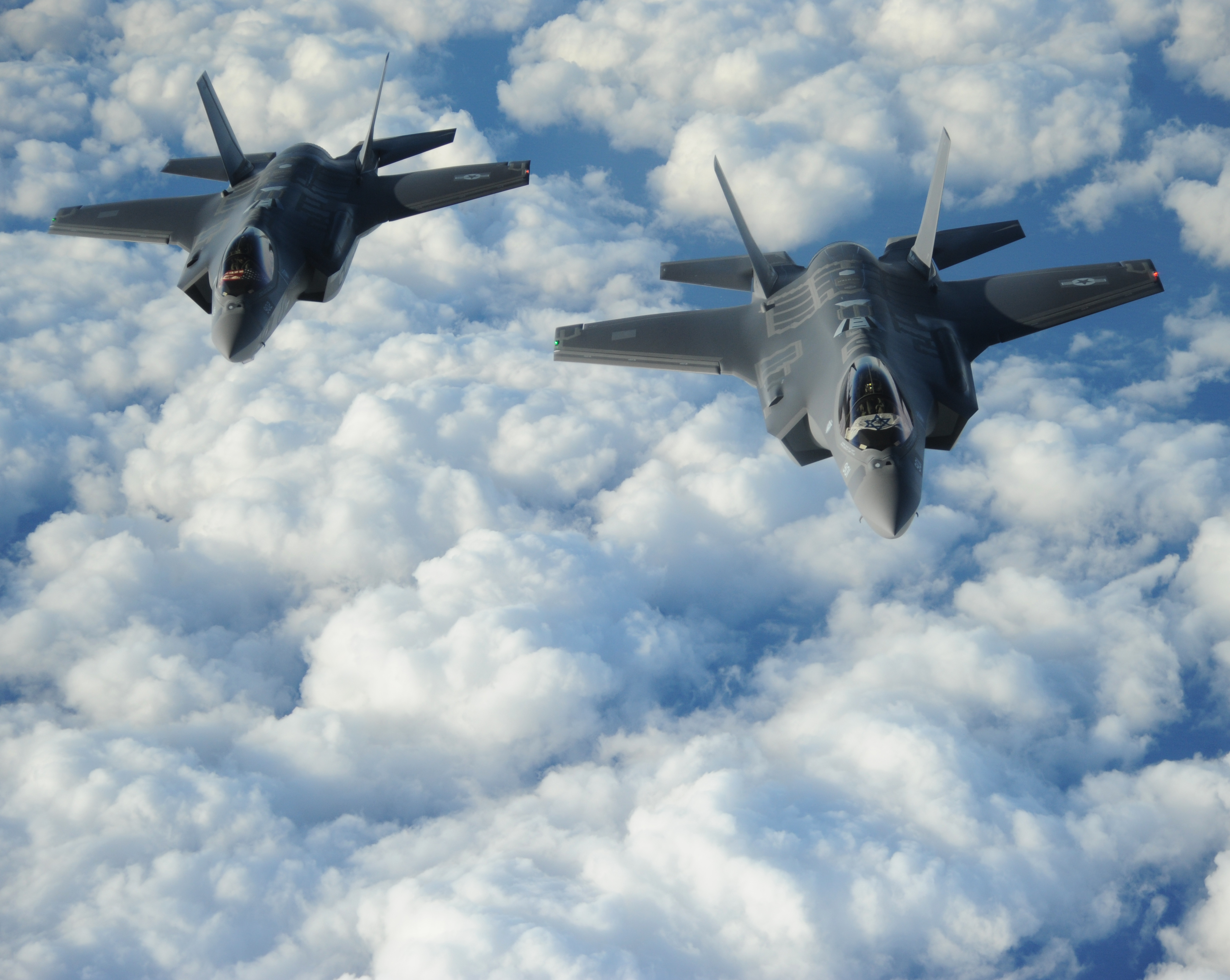 Dva F-35 Adir zrakoplova netom prije polaska za Izrael iz SAD-a