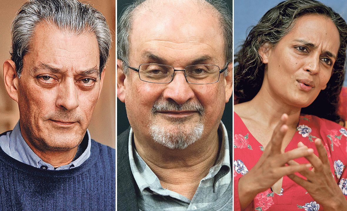 Paul Auster, Salman Rushdie i Arundhati Roy