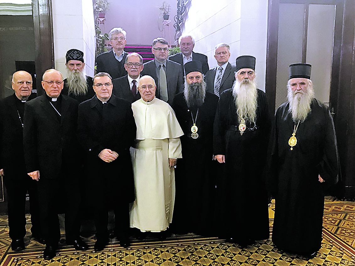 HBK su predstavljali kardinal Bozanić, biskupi Ratko Perić i Antun Škvorčević te povjesničari Jure Krišto i Mario Jareb, dok je na čelu stola sjedio predsjednik Komisije o. Bernard Ardura.
Srpsku su stranu, uz mitropolita Porfirija i Amfilohija, episkopa Irineja i Jovana  te Darka Tanaskovića, bivšeg veleposlanika Srbije u Vatikanu, predstavljali povjesničari Ljubodrag Dimić i Milan Koljanin